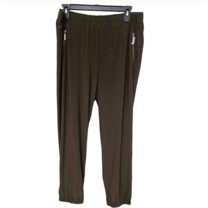 Nina Leonard Pants With Pockets Color Olive Green Size 1X